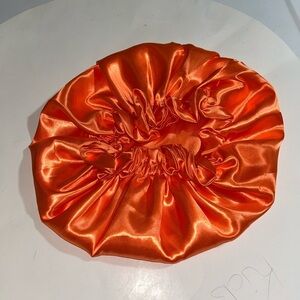 Satin Orange Hair Bonnet